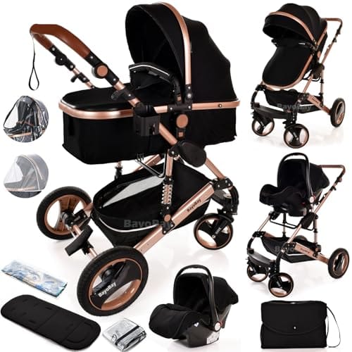 Baby Stroller 3 in 1 Pram Pushchair: The Stylish Essential for Every Parent