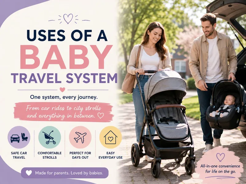 baby travel system uses
