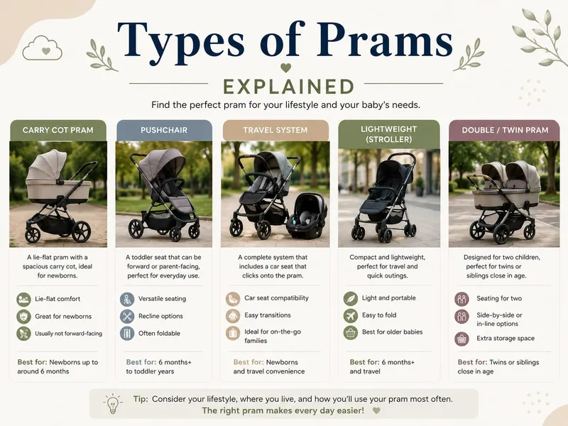 Pram, Pushchair, and Stroller: What’s the Difference?