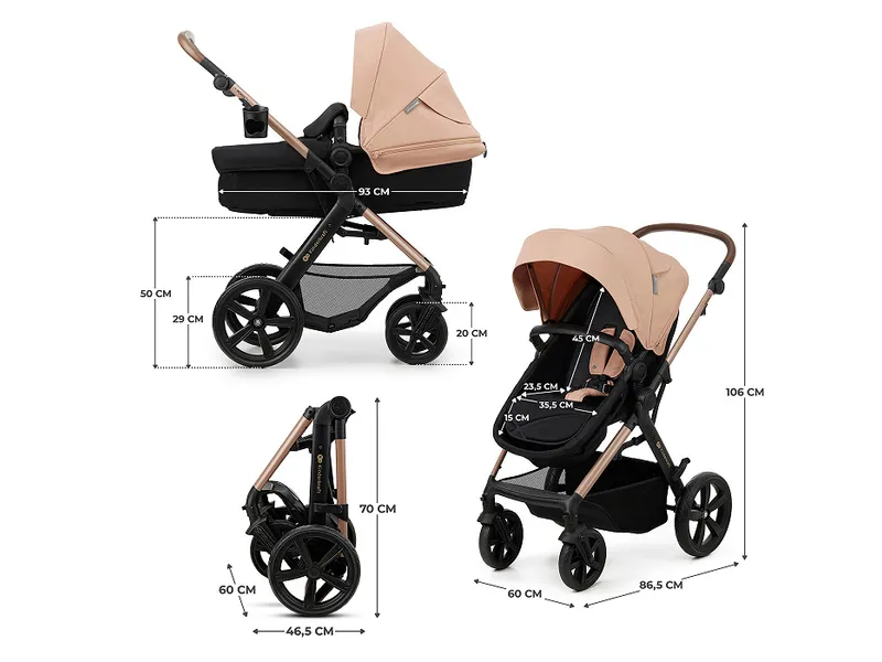 kinderkraft moov 2 - pushchair flat