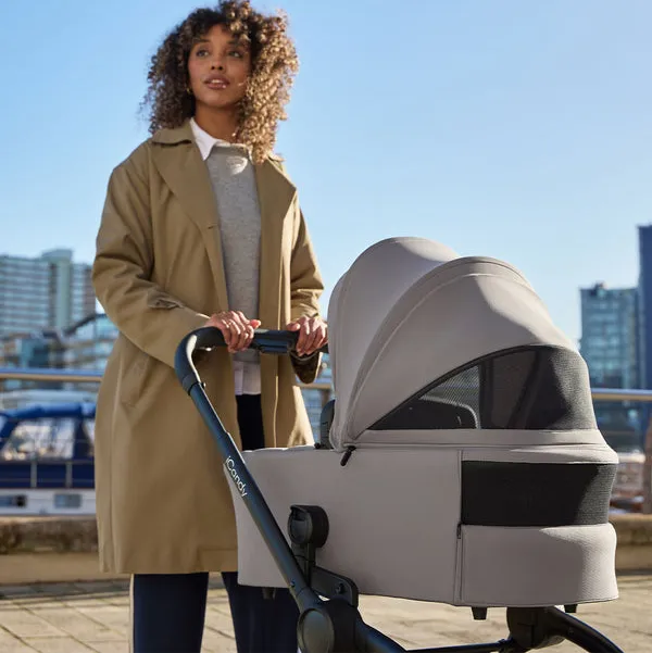 woman pushing icandy peach 8 pram
